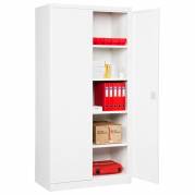 Opbevaringsskab i stål - ASHV 1980x980x570 mm Hvide døre