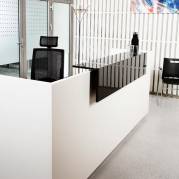Reception Libra Komplet Hæve-sænkebord 2600mm Hvid DPL