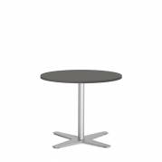 Bord Amy Ø650 H565mm Antracit laminat Alugråt understel