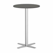 Bord Amy Ø650 H1050mm Antracit laminat Alugråt understel