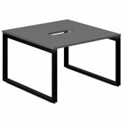 Studie-/Kontorbord DNWS S 2x1200x600mm Antracit/RAL9005
