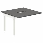 Studie-/Kontorbord DNWS P 2x1200x600mm Antracit/RAL9016