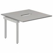 Studie-/Kontorbord DNWS P 2x1200x600mm Grå/RAL9006