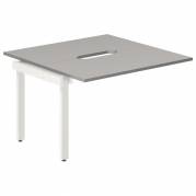 Studie-/Kontorbord DNWS P 2x1200x600mm Grå/RAL9016