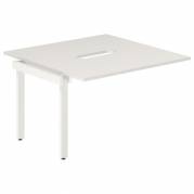 Studie-/Kontorbord DNWS P 2x1200x600mm Hvid/RAL9016