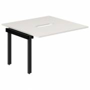 Studie-/Kontorbord DNWS P 2x1200x600mm Hvid/RAL9005