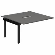Studie-/Kontorbord DNWS P 2x1400x700mm Antracit/RAL9005