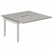 Studie-/Kontorbord DNWS P 2x1400x700mm Grå/RAL9006