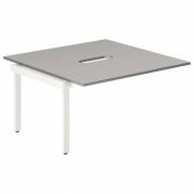 Studie-/Kontorbord DNWS P 2x1400x700mm Grå/RAL9016