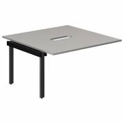 Studie-/Kontorbord DNWS P 2x1400x700mm Grå/RAL9005