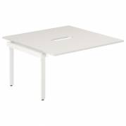 Studie-/Kontorbord DNWS P 2x1400x700mm Hvid/RAL9016