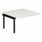 Studie-/Kontorbord DNWS P 2x1400x700mm Hvid/RAL9005