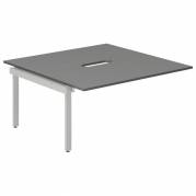 Studie-/Kontorbord DNWS P 2x1600x800mm Antracit/RAL9006