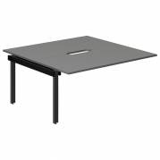Studie-/Kontorbord DNWS P 2x1600x800mm Antracit/RAL9005