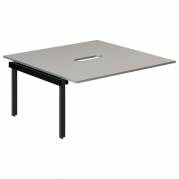 Studie-/Kontorbord DNWS P 2x1600x800mm Grå/RAL9005
