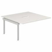 Studie-/Kontorbord DNWS P 2x1600x800mm Hvid/RAL9006