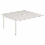 Studie-/Kontorbord DNWS P 2x1600x800mm Hvid/RAL9016