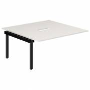 Studie-/Kontorbord DNWS P 2x1600x800mm Hvid/RAL9005