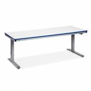 Arbejdsbord ErgoMini 1500x800 mm med grå vinyl bordplade
