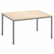 Bord Combi 1200x800 mm Birk på alugrå understel