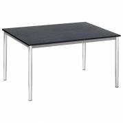 Bord Combi 1200x800 mm Sort mønster på krom understel