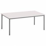 Bord Combi 1600x800mm hvid på alugråt understel