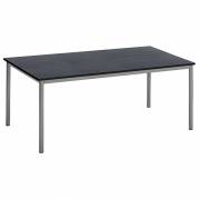 Bord Combi 1600x800 mm Sort mønster på alugrå understel