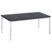 Bord Combi 1600x800 mm Sort mønster på krom understel