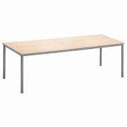 Bord Combi 2000x800 mm Birk på alugrå understel