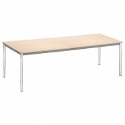 Bord Combi 2000x800 mm Birk på krom understel