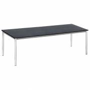 Bord Combi 2000x800 mm Sort mønster på krom understel