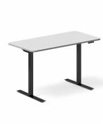 Hæve-sænkebord DNA 1200x600 mm Lysgrå 2-ben/Sort