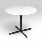 Bord Cruzo Ø1200mm Hvid med sort understel