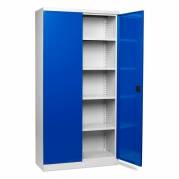 Opbevaringsskab 1990x1000x435mm blå dør - SMK