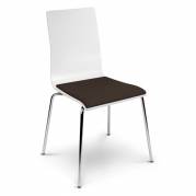 Stol Cafe VII Plus Hvid/Brun
