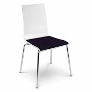 Stol Cafe VII Plus Hvid/Blå