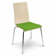 Stol Cafe VII Plus Birk/Grøn