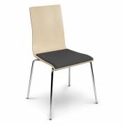Stol Cafe VII Plus Birk/Grå