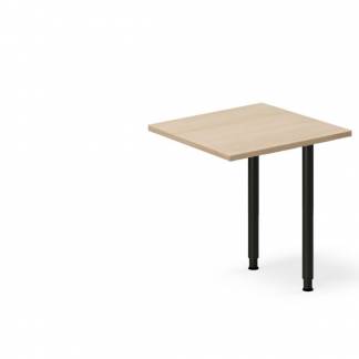 Skrivebord, tilbyg DNA Eg 600x600mm I-ben Sort