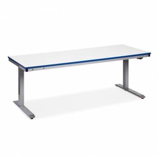 Arbejdsbord ErgoMini 2000x800 mm med grå vinyl bordplade