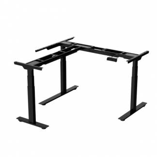 H&aelig;ve-s&aelig;nke understel DNA, elektrisk 3-ben, Sort - hj&oslash;rnebord