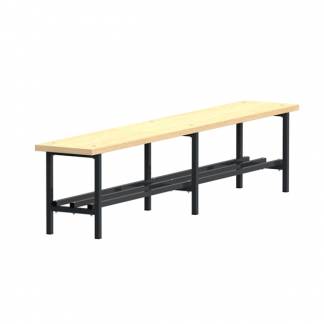 Bænk Fritstående med skohylde 2000mm Ask Laminat