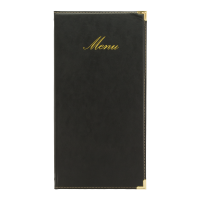 Securit® A45 CLASSIC menuomslag i sort