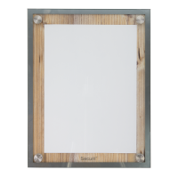 Securit&reg; GLASS STAR Informationsdisplay panel til 1xA4, eg
