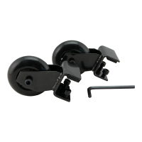 Securit&reg; Silikonehjul til informationsdisplay, s&aelig;t af 2 stk., sort