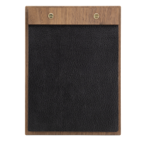 Securit® A5 WALNUT LEATHER menuholder