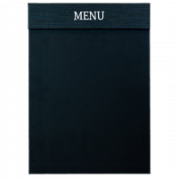 Modern A4 MENU clipboard med magnet clip, charcoal