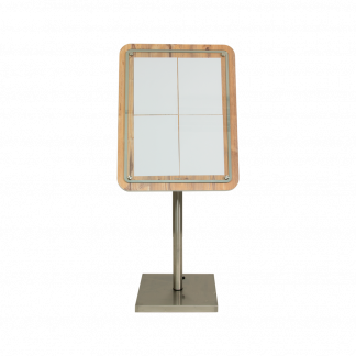 Securit® GLASS STAR Informationsdisplay 85 til 4xA4, eg - komplet kit