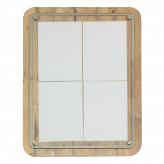 Securit&reg; GLASS STAR Informationsdisplay panel til 4xA4, eg