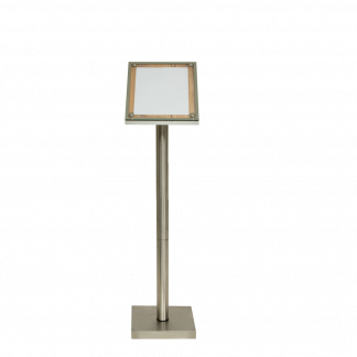 Securit® GLASS STAR Informationsdisplay 125 til 1xA4, eg - komplet kit